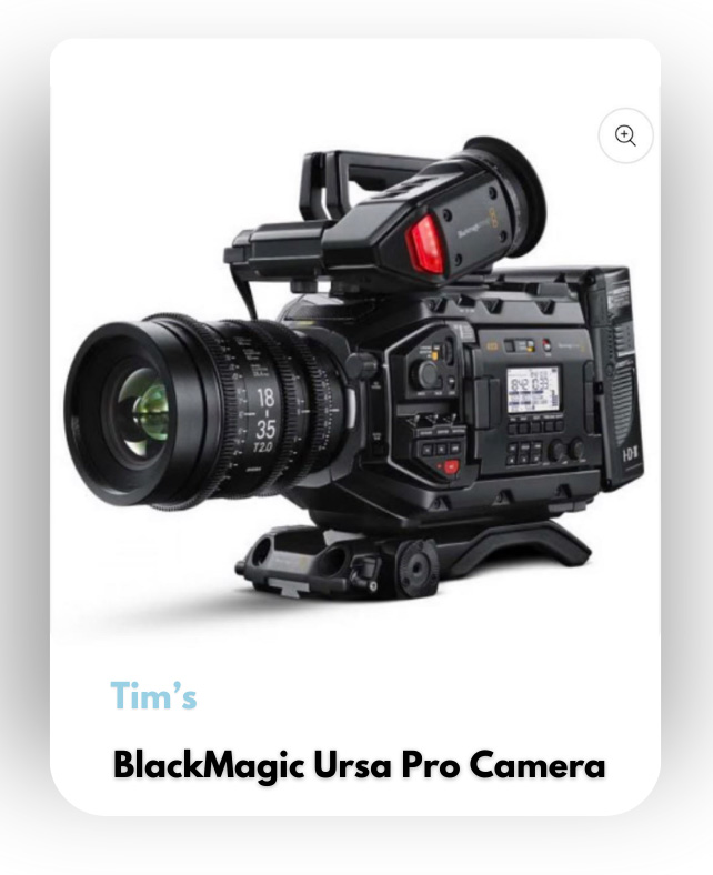 BlackMagic Ursa Pro Camera