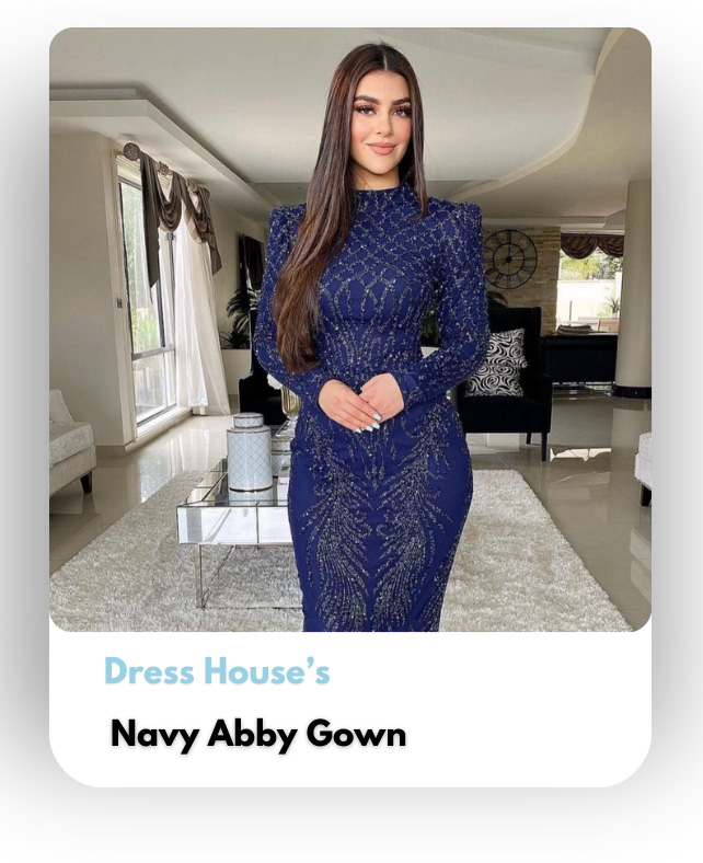 Navy Abby Gown