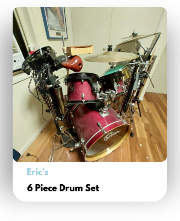 6 Piece Drum Set
